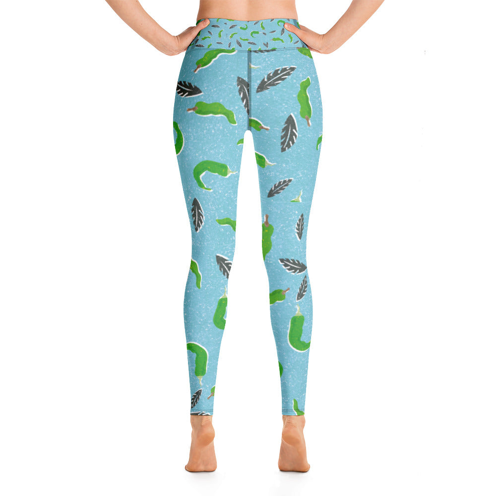 Yoga Leggings- Maha Green Chilli